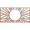 Ekena Millwork Hoover Wood Fretwork Pierced Ceiling Medallion, Wood (Paint Grade), 24"W x 12"H x 8 7/8"ID x 3/8"T CMWP24X12X0375HOMF - alternate 1